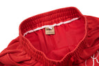 Yiaknis Wide-Leg Trousers with Crest Embroidery, Black and Red – photo 29