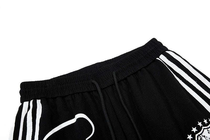 Yiaknis Zip-Up Hoodie and Sweatpants Set, 23 Print, Light Grey and Black
