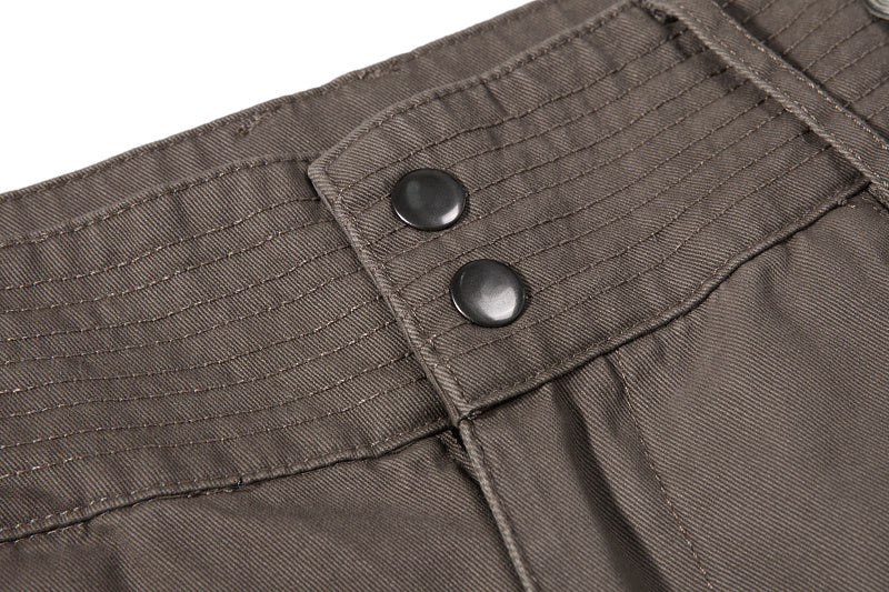 Yiaknis Grey and Brown Wide-Leg Cargo Trousers – photo 30