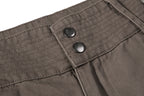 Yiaknis Grey and Brown Wide-Leg Cargo Trousers – photo 30