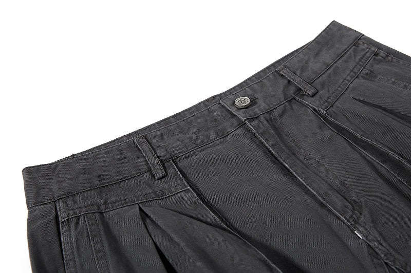 Yiaknis Cargo Trousers, Drawstring Pockets, Khaki and Dark Grey – photo 30