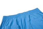 Yiaknis Wide-Leg Cropped Trousers, Elastic Waist, Grey and Blue – photo 30