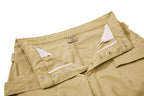Yiaknis Wide-Leg Cropped Cargo Trousers, Button Fly, Green and Khaki – photo 30