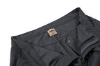 Yiaknis Wide-Leg Trousers with Diagonal Leg Seams, Navy and Dark Grey – photo 30