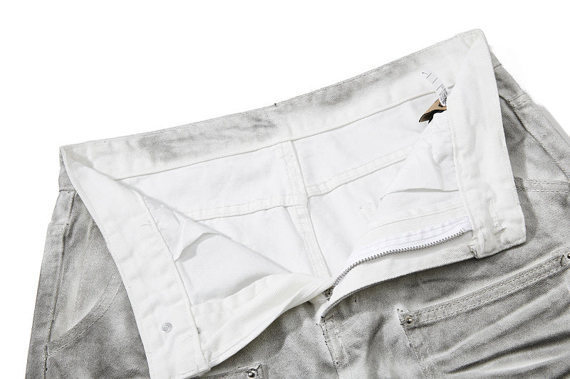 Yiaknis Flared Trousers with Washed Finish, Black and Light Grey – photo 30