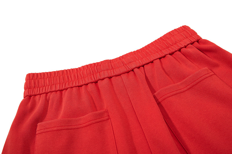 Yiaknis Wide-Leg Trousers with Crest Embroidery, Black and Red – photo 30