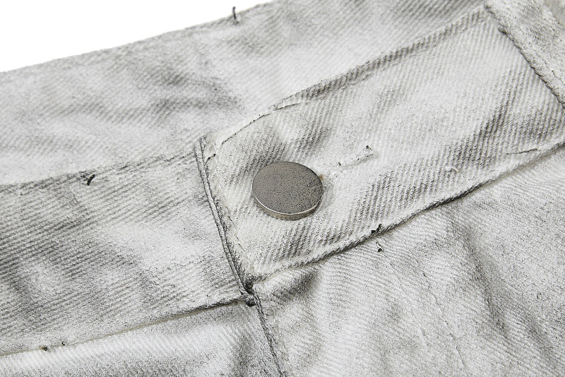 Yiaknis Flared Trousers with Washed Finish, Black and Light Grey – photo 31