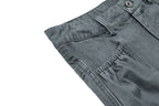 Yiaknis Wide-Leg Cropped Cargo Trousers, Mesh Panel, Blue and Grey – photo 31