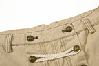 Yiaknis Wide-Leg Trousers with Rope Front Lacing, Black and Beige – photo 31