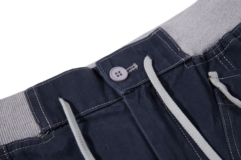 Yiaknis Flared Trousers, Drawstring Waist, Beige and Navy – photo 31