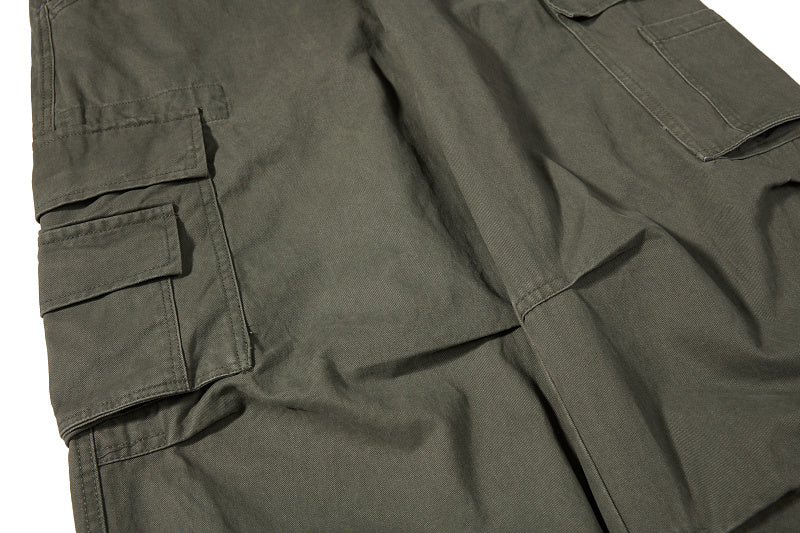 Yiaknis Cargo Overalls, Side Pockets, Khaki and Army Green
