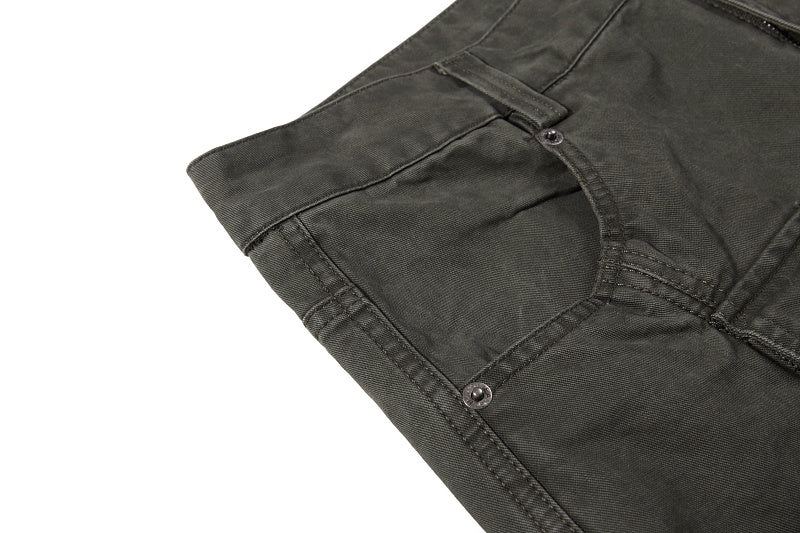 Yiaknis Wide-Leg Cargo Trousers, D-Ring Pockets, Black and Dark Green – photo 32