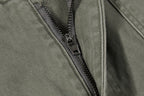 Yiaknis Wide-Leg Cargo Trousers with Button Front, Navy and Grey Green – photo 32
