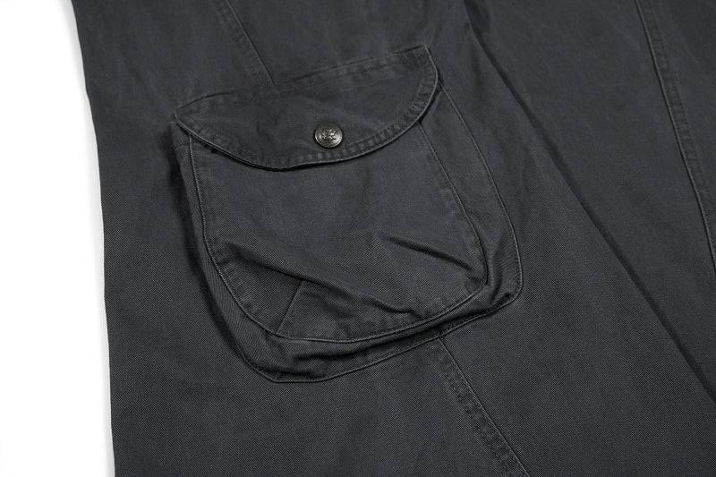 Yiaknis Khaki and Dark Grey Wide-Leg Cargo Trousers with Back Flap Pockets – photo 33