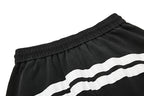 Yiaknis Wide-Leg Trousers, Side Stripes, Blue and Black – photo 33