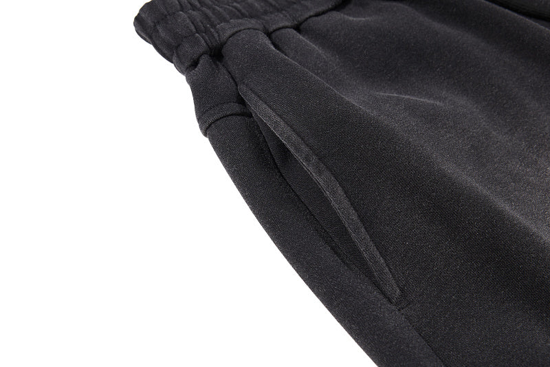 Yiaknis Wide-Leg Sweatpants, Letter Print, Light Purple and Black