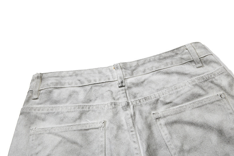 Yiaknis Flared Trousers with Washed Finish, Black and Light Grey – photo 34