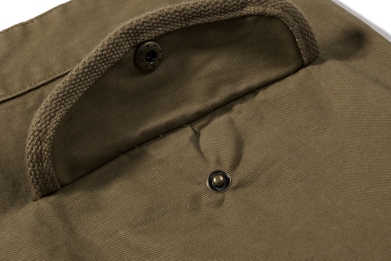 Yiaknis Wide-Leg Cargo Trousers, Pocket Straps, Dark Green and Khaki – photo 34