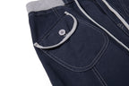 Yiaknis Flared Trousers, Drawstring Waist, Beige and Navy – photo 34