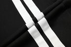 Yiaknis Wide-Leg Trousers, Side Stripes, Blue and Black – photo 35