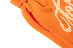 Yiaknis Wide-Leg Trousers, Script Letter, Black and Orange – photo 35