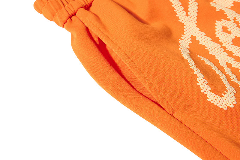 Yiaknis Wide-Leg Trousers, Script Letter, Black and Orange – photo 35