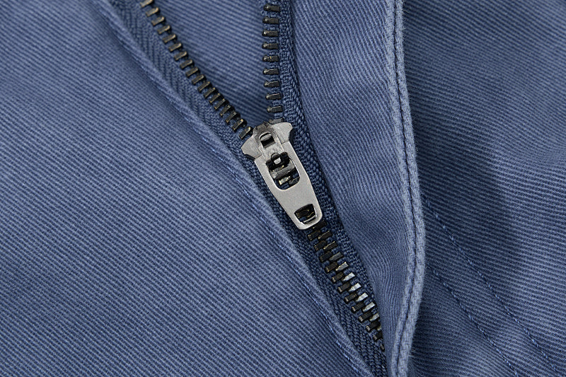 Yiaknis Wide-Leg Cargo Trousers with Mesh Pocket, Dark Grey and Blue – photo 35