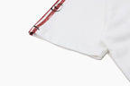 Yiaknis Men's Black and White Polo Shirt, Red Stripe – photo 35