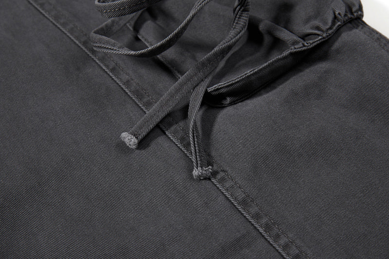 Yiaknis Cargo Trousers, Drawstring Pockets, Khaki and Dark Grey – photo 36