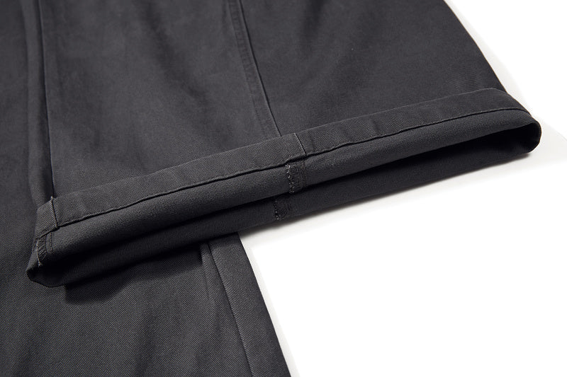 Yiaknis Baggy Wide-Leg Trousers, Drawstring Waist, Khaki and Dark Grey – photo 36