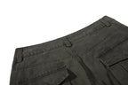Yiaknis Wide-Leg Cargo Trousers, D-Ring Pockets, Black and Dark Green – photo 36