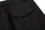 Yiaknis Wide-Leg Trousers with Button Fly and Flap Pockets, Khaki and Black – photo 35