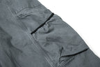 Yiaknis Wide-Leg Cropped Cargo Trousers, Mesh Panel, Blue and Grey – photo 36
