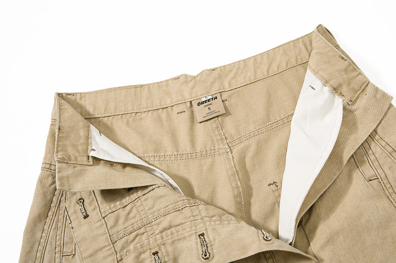 Yiaknis Wide-Leg Trousers with Rope Front Lacing, Black and Beige – photo 36