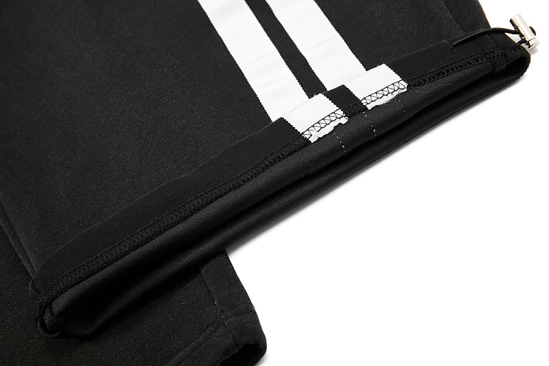 Yiaknis Wide-Leg Trousers, Side Stripes, Blue and Black – photo 37