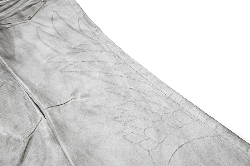 Yiaknis Flared Trousers with Washed Finish, Black and Light Grey – photo 37