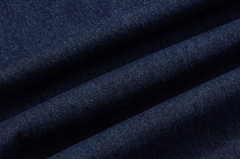 Yiaknis Wide-Leg Denim Overalls, Bib and Cargo Pockets, Dark Blue and Black – photo 37