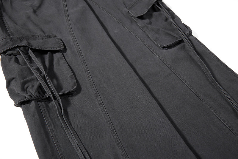 Yiaknis Cargo Trousers, Drawstring Pockets, Khaki and Dark Grey – photo 37