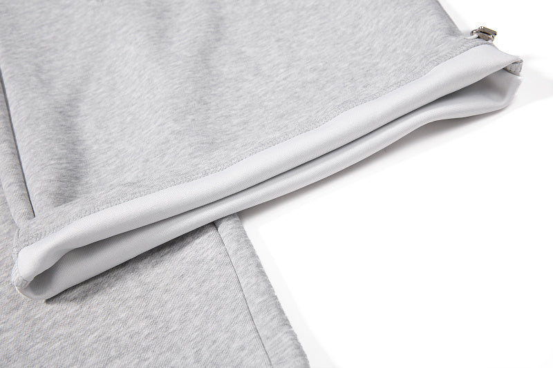 Yiaknis Wide-Leg Sweatpants, Star Print, Black and Light Grey