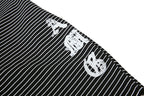 Yiaknis Striped Wide-Leg Trousers, Letter Print, Black and White Stripes – photo 37