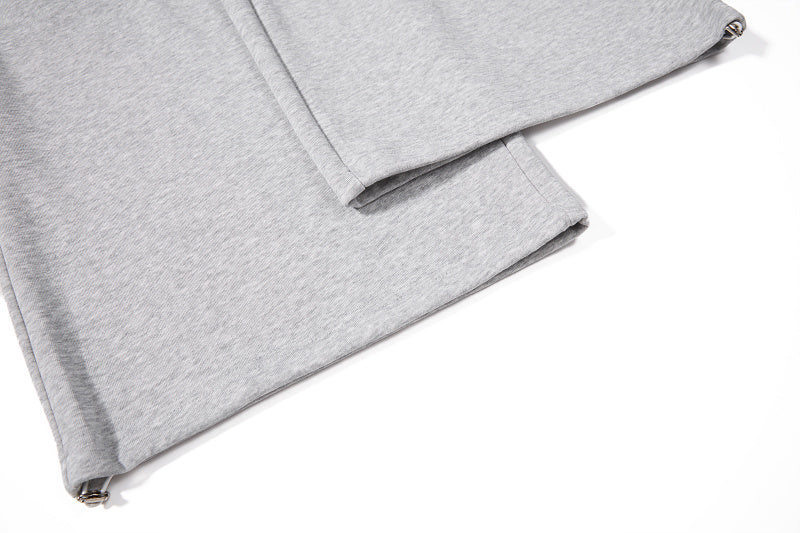 Yiaknis Wide-Leg Sweatpants, Star Print, Black and Light Grey