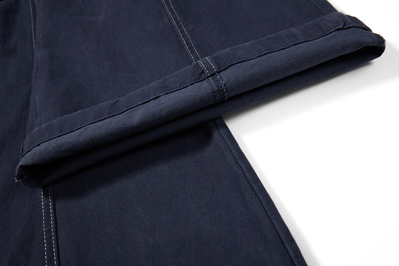 Yiaknis Flared Trousers, Drawstring Waist, Beige and Navy – photo 38