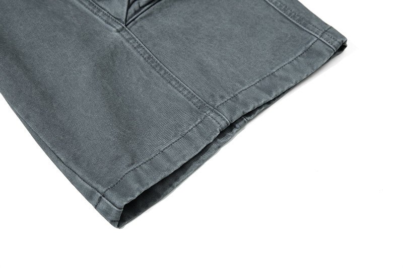 Yiaknis Wide-Leg Cropped Cargo Trousers, Mesh Panel, Blue and Grey – photo 39