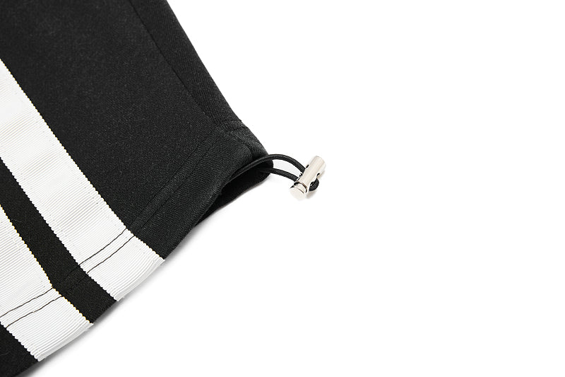 Yiaknis Wide-Leg Trousers, Side Stripes, Blue and Black – photo 39