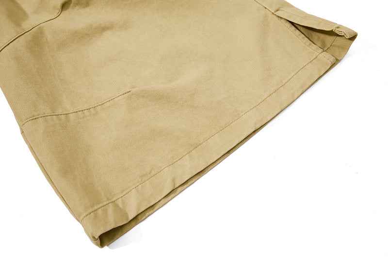 Yiaknis Wide-Leg Cropped Cargo Trousers, Button Fly, Green and Khaki – photo 39