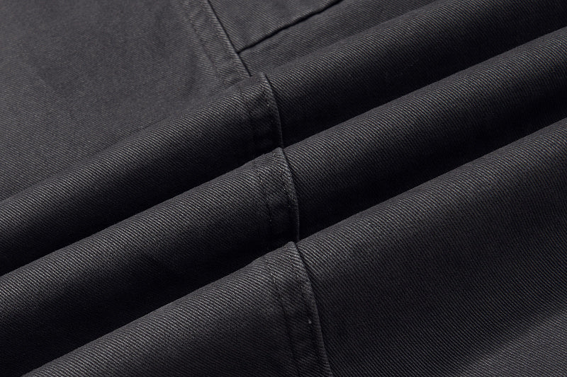 Yiaknis Baggy Wide-Leg Trousers, Drawstring Waist, Khaki and Dark Grey – photo 39
