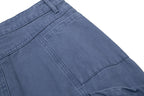Yiaknis Wide-Leg Cargo Trousers with Mesh Pocket, Dark Grey and Blue – photo 39