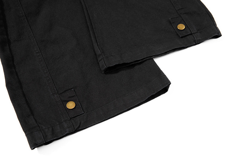 Yiaknis Wide-Leg Trousers with Button Fly and Flap Pockets, Khaki and Black – photo 39
