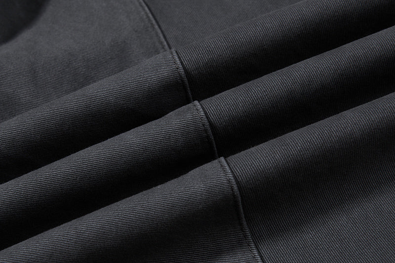 Yiaknis Wide-Leg Trousers with Diagonal Leg Seams, Navy and Dark Grey – photo 40
