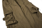 Yiaknis Wide-Leg Cargo Trousers, Pocket Straps, Dark Green and Khaki – photo 40